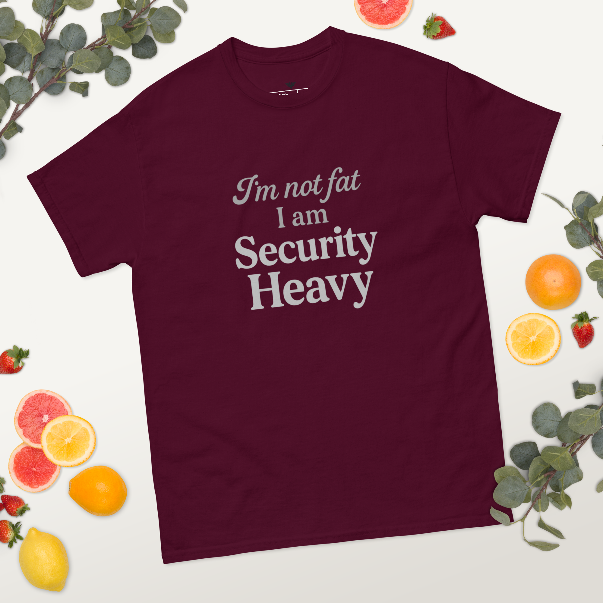 “I’m Not Fat, I’m Security Heavy” Unisex Cardi B Quote T-Shirt - Image 6